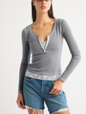 Abercrombie Long Sleeve Henley's